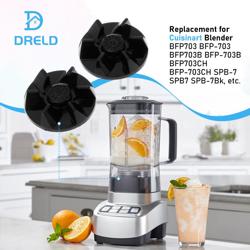 DRELD 2Pcs SPB7-20TXN Blender Blade Driver Clutch, Motor Coupling Gear Clutch Replacement for Cuisinart Blender BFP703 BFP-703 BFP703B BFP-703B BFP703CH BFP-703CH SPB-7 SPB7 SPB-7Bk - Image 5